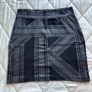 Gentlefawn mini skirt with dark silver print